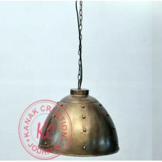 Metallic Finish Hanging Lamp Design