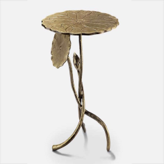 wholesale leaf aluminium cast beautiful coffee table supplier