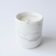 wholesale white marble wax candle jar supplier