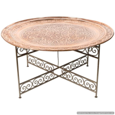 wholesale brass luxury Moroccan table supplier