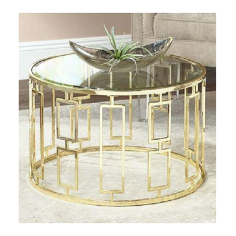 wholesalegold round centerpiece table for decoration supplier