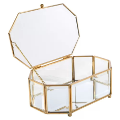 Wholesale Elegant Latest Jewelry Glass Box