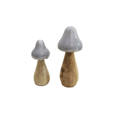 Wholesaler Wooden Craft Handicraft Mushroom For Home Use