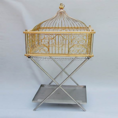 Wholesale metal stand decorative metal bird cage supplier