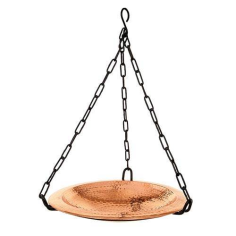 Wholesale copper plated hanging bowl bird feeder supplier