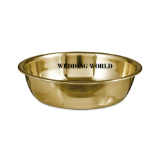 Wholesaler of  Metal Gold Plated Round Dog Bowl