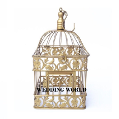 Wholesaler of Gold Plated Square Shape Bird Cage