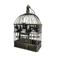 Wholesaler of Iron Wire Black Bird Cage