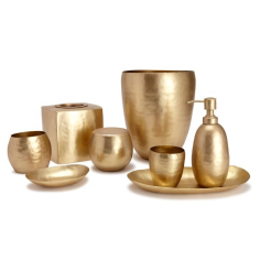 Wholesaler of Hot Selling Matt Gold 6 Pieces Bathroom Set for Home