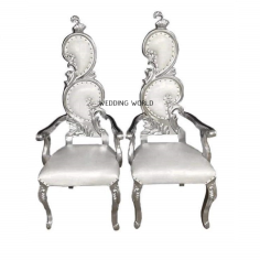 Wholesale Set Of Two Excellent Texture Metal Wedding Couch Silver Furniture