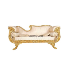 Wholesaler Indian Manufacturer Metal Wedding Couch Gold Plated Furniture