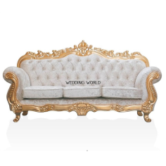 Wholesale Household Decoration Metal Wedding Couch Three Sitter Furniture