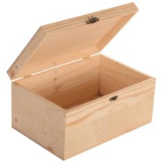 Wholesaler White solid wooden storage box