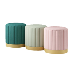 Furniture Round Sofa Ottoman Makeup Shoes Changing Stool Chair