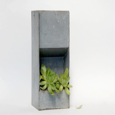 METAL HOME AND GARDEN PLANTER GALVANIZED FLOWER PLANTER VENDER