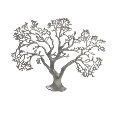 Wholesaler of Silver Metal Banyan Tree Wall Sculpture