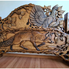 Handcrafted Animal Wooden Sculpture Art Work Design