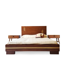 Brass Connection -  Queen Bed with Bedside Hospitality Furniture Pakistan