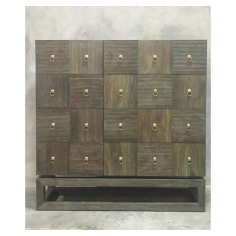 Checkers (Distressed Green) - Chest of drawers Supplier of Pakistan