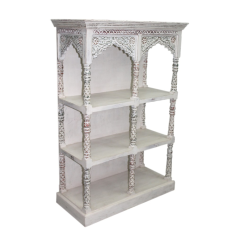 Wholesaler of  3 PART CARVED BOOK SHELF DISTRESS FINISH