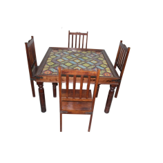 Wholesaler of TILE WORK WITH 4 CHAIRS DINING TABLE SET