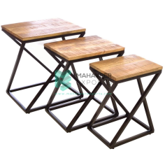 Wholesaler of  High Quality Material Nesting Stool/table S/3