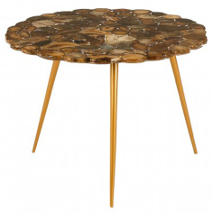 Wholesaler oF Coffee Table Modern Design with Aesthetic Agate Stone Table Top