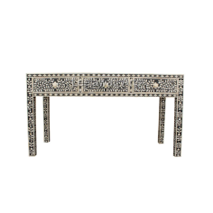 Bone Inlay Console Table in Black  furniture Manufacturer