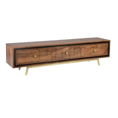 Slide Door Wooden TV Stand Table  Supplier