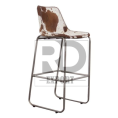 Wholesale Heron Cow Leather Bar Chair