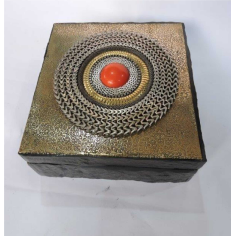 Wholesale Resin Stone and Metal Antique Resin Jewelry Box Furniture