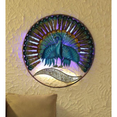 Iron Spring Peacock with led exporter