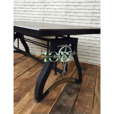 Industrial Hure Crank Dining Table  supplier