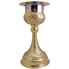 Polished Nickel Plate & Brass Orthodox Chalice  Exporter