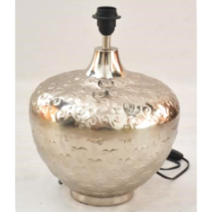 Table Lamp With Silver Finishing Round Shape Base Exporter