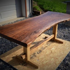 Live Edge Acacia Wooden Table/ desk   supplier