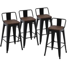 WHOLESALE  Metro Gun Metal Bar Chair