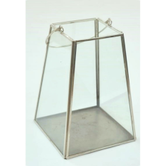 Terrarium With Silver Finishing and  Design With Top/ Bottom  Exporter