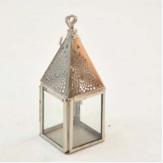 Terrarium With Silver Finishing Moroccan Lantern Design And Round  Exporter