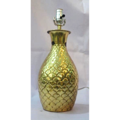 Table Lamp With Golden Finishing Base And Silver Holder Exporter