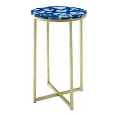 WHOLESALE Marble Side Table with Metal Leg