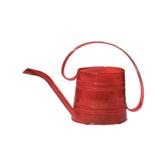 GP Sheet Pot With Bright Red Distressed Finishing For Garden Decoration Exporter