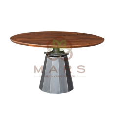 Dining Table Black Powder Coated Finish  Supplier