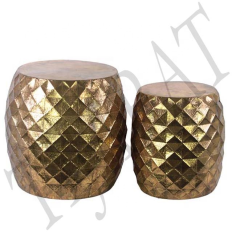 METAL STOOL FOR HOME DECOR FURNITURE MODERN GOLD STOOL  EXPORTER