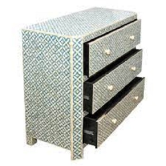 Best arabic style furniture bone inlay drawers design black Manufacturer