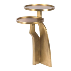 Wholesale Gold Plated 2 Top Side Table For Living Room