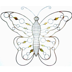 Wire Wall Art With Butterfly Shape For Home Decoration Exporter