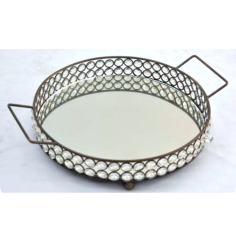 Serving Tray Made Of Diamond & Glass Exporter