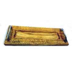 Serving Tray Made Of Wood With Polish Finishing And Rectangle Shape Exporter