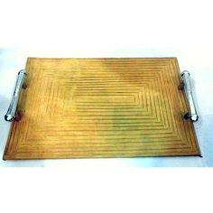 Wood Serving Tray And Rectangular Shape With Handle Exporter